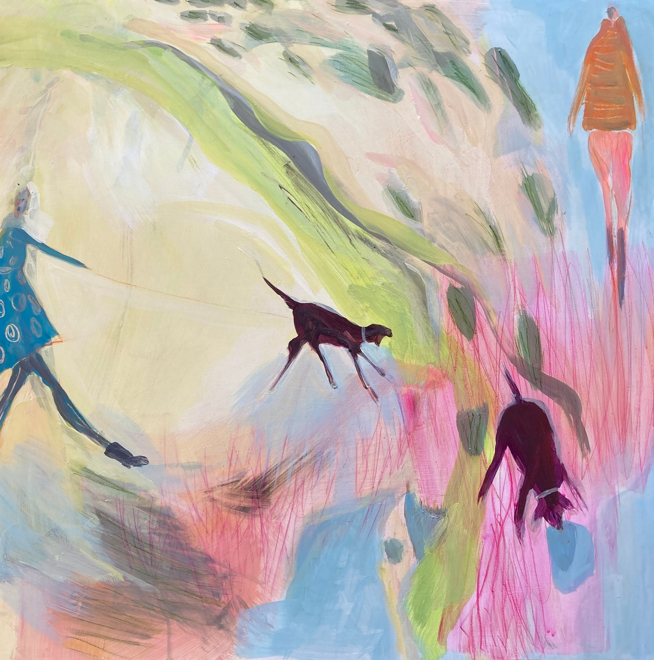 They did not pause for the view