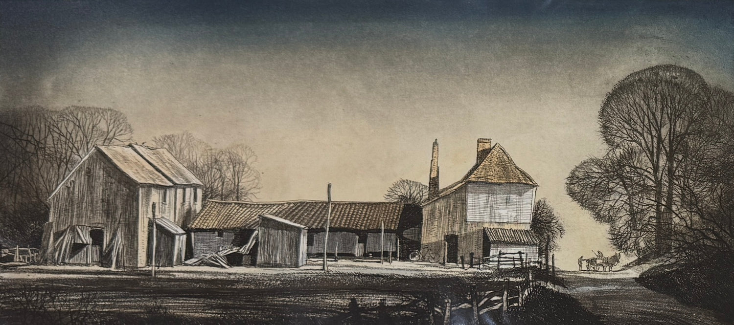 Barn at High Halstow - Etching