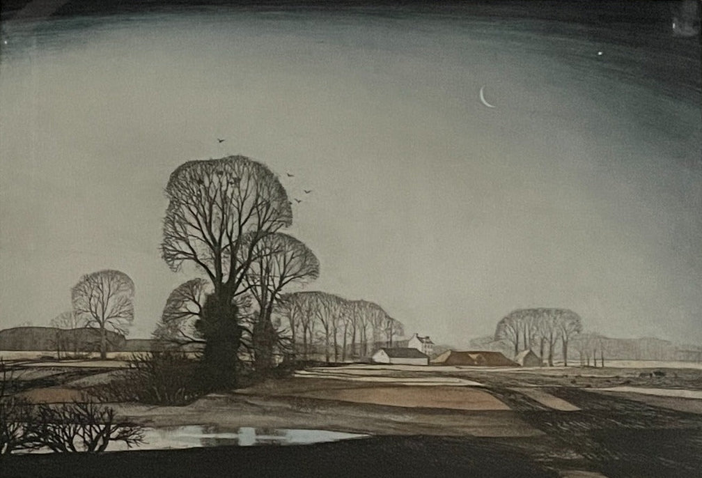 Framed Etching - Evening Star