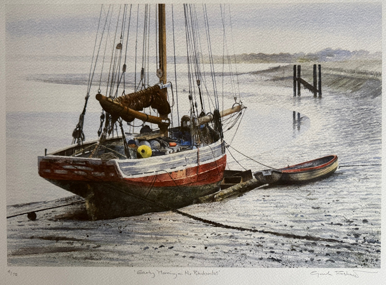 On the mud, Snape Maltings