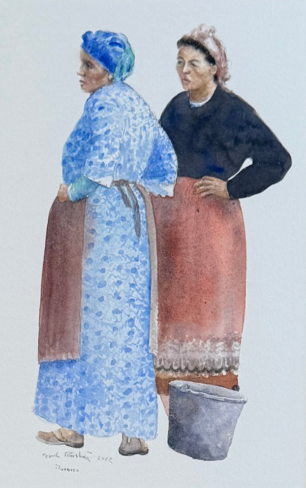 Sizing up the tourists, Ouirgane, Morocco