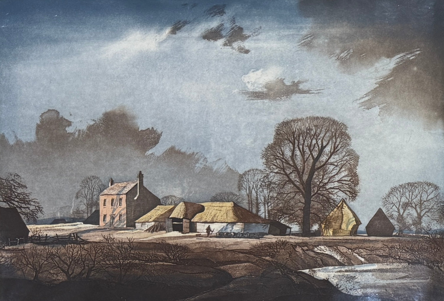 Framed Etching - Smith's Farm