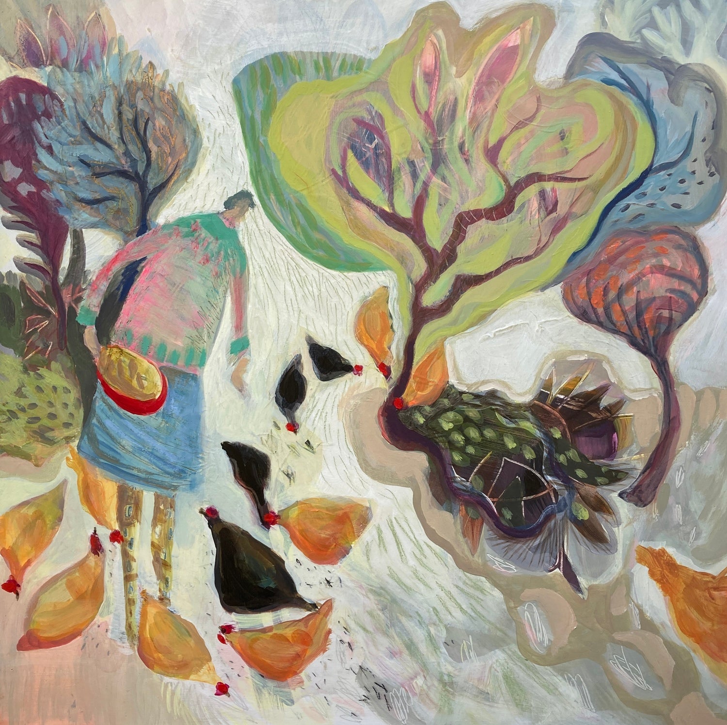 They flocked to my feet