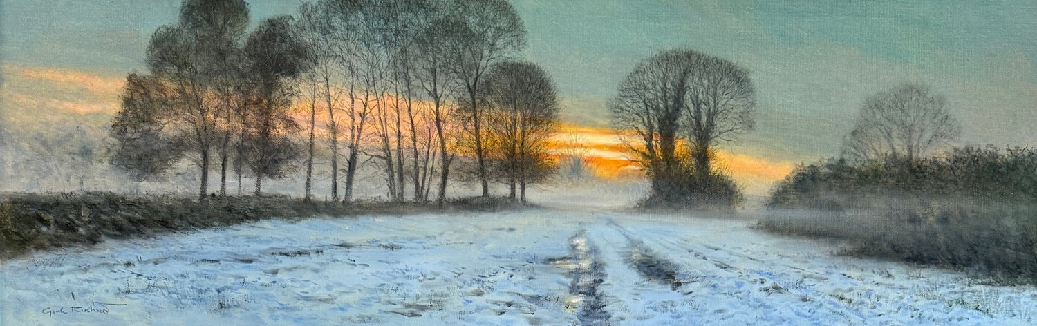 Winter dawn, Liss Forest