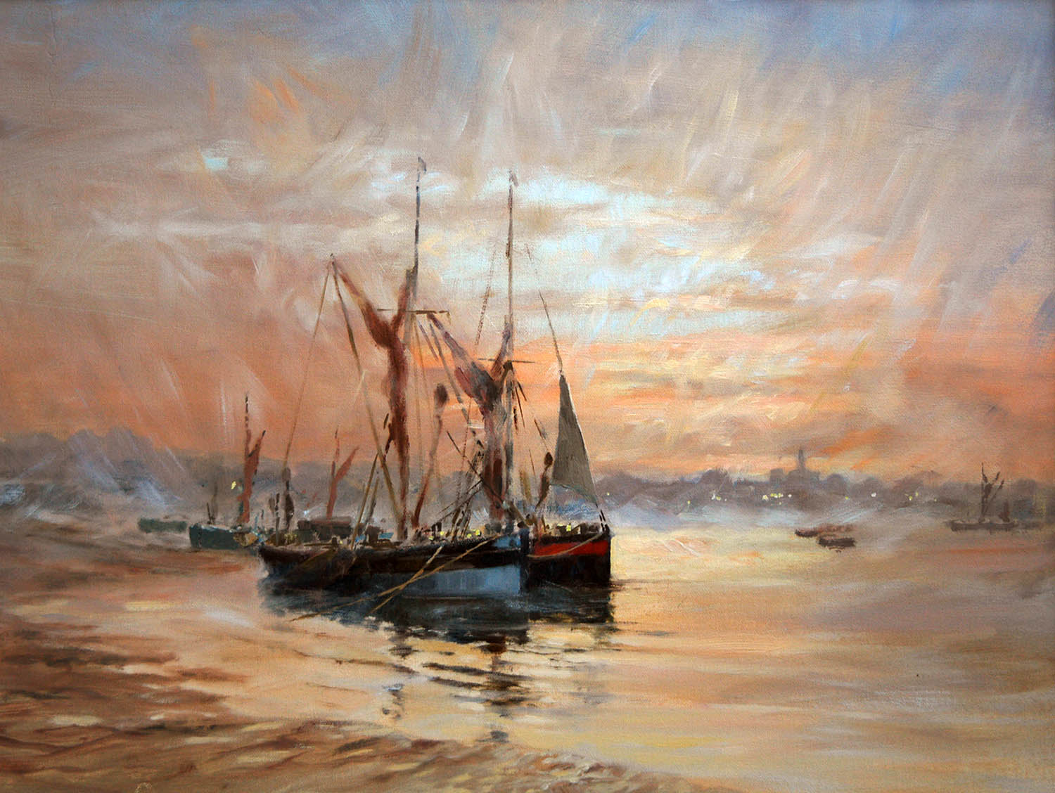 Evening Moorings, Rochester