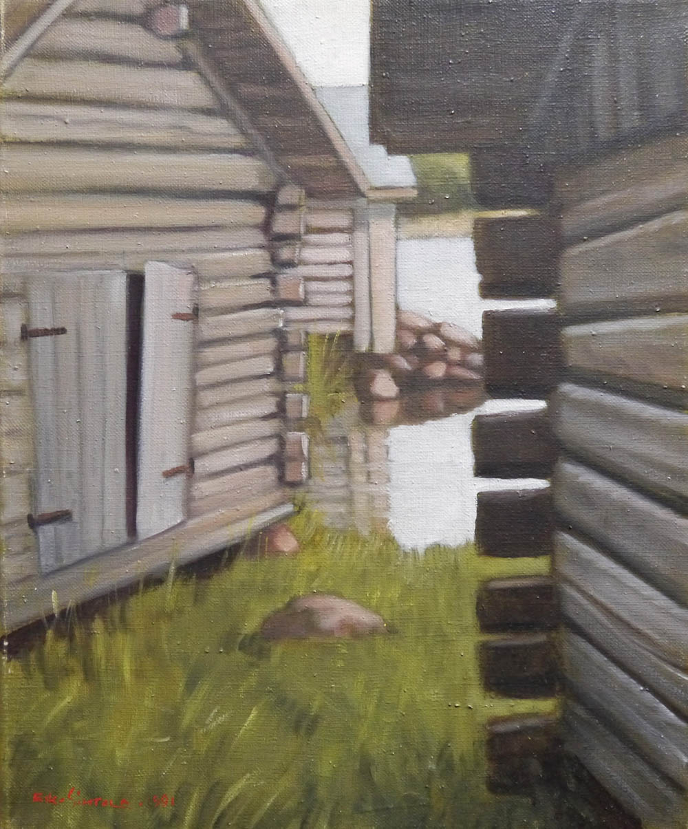 View Through the Boat Huts