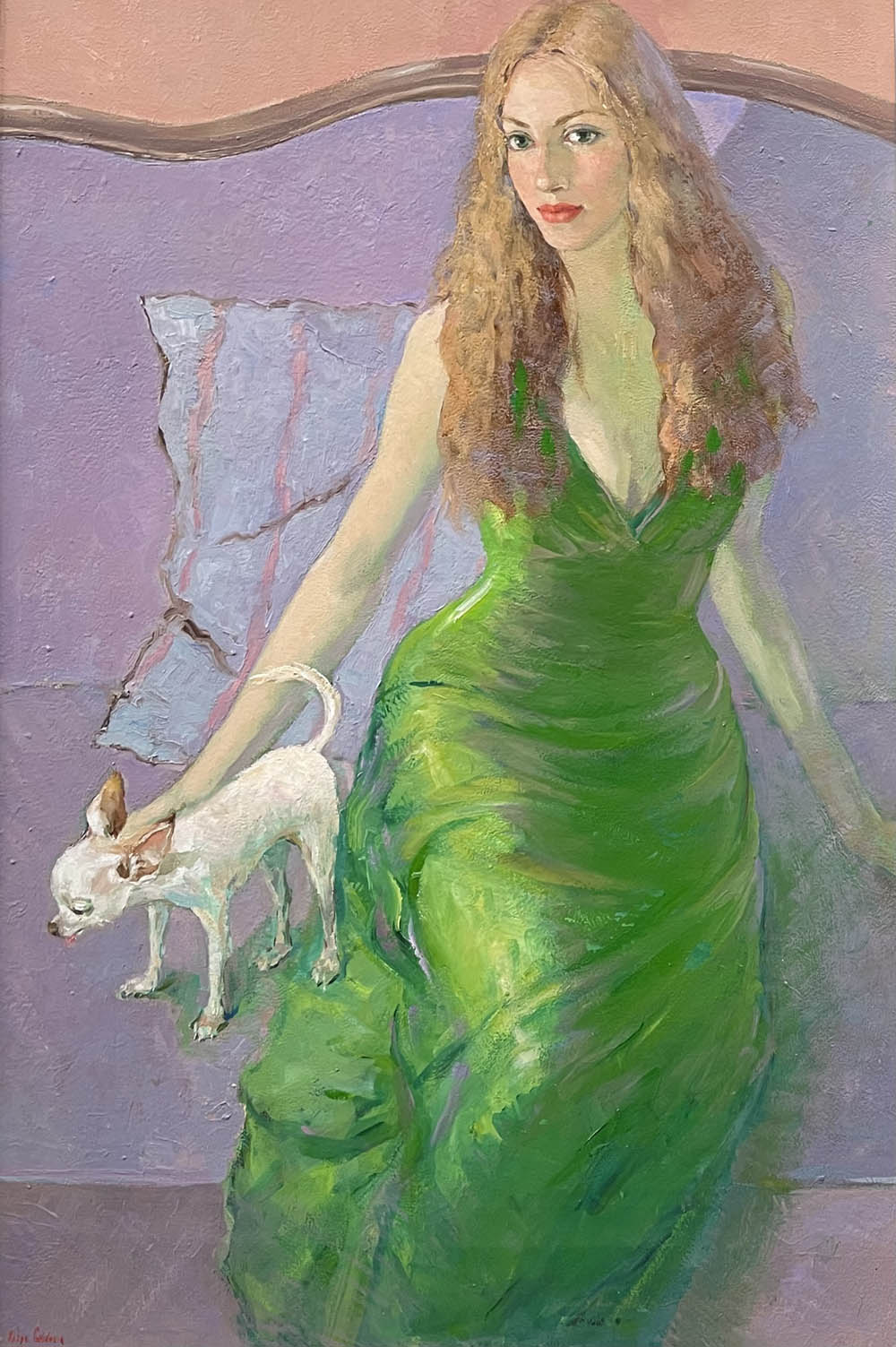 Girl With A Little Chihuahua