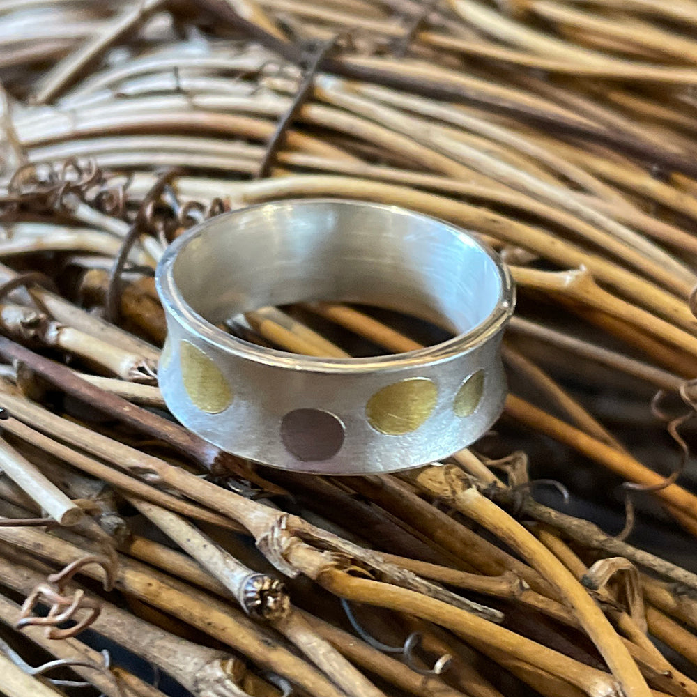 Sterling Silver Concave Circle Ring