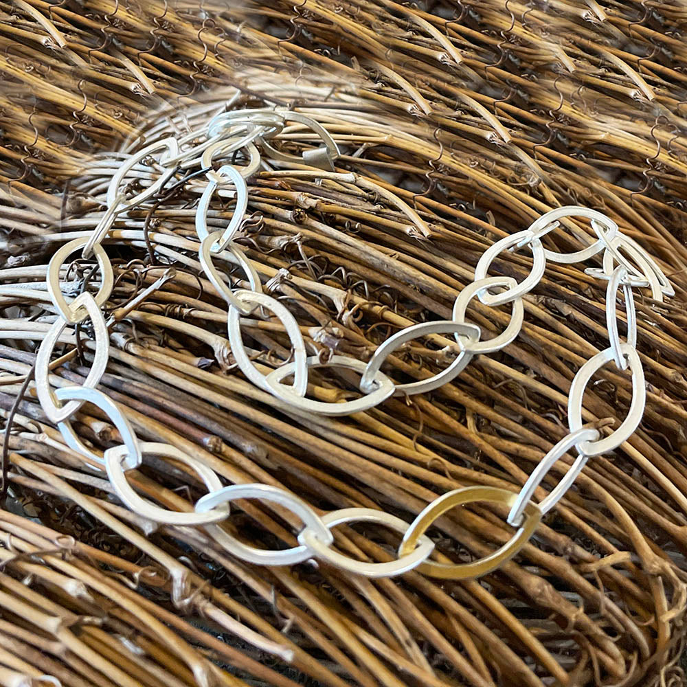 Sterling Silver & Gold Necklace