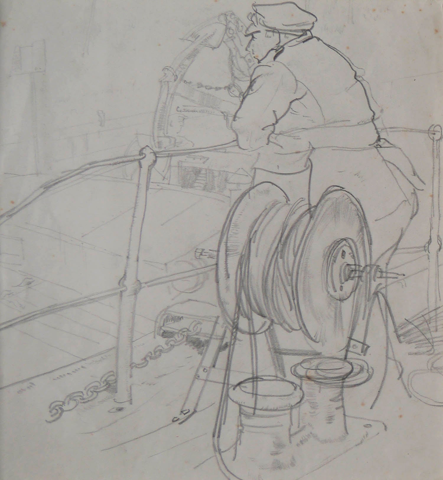 Aboard A Dutch Coaster  C1925