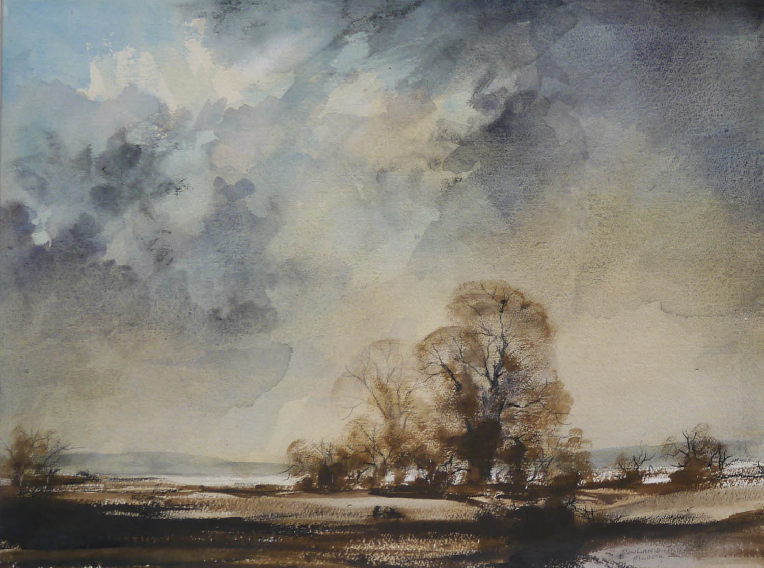 Autumn landscape by the Swale