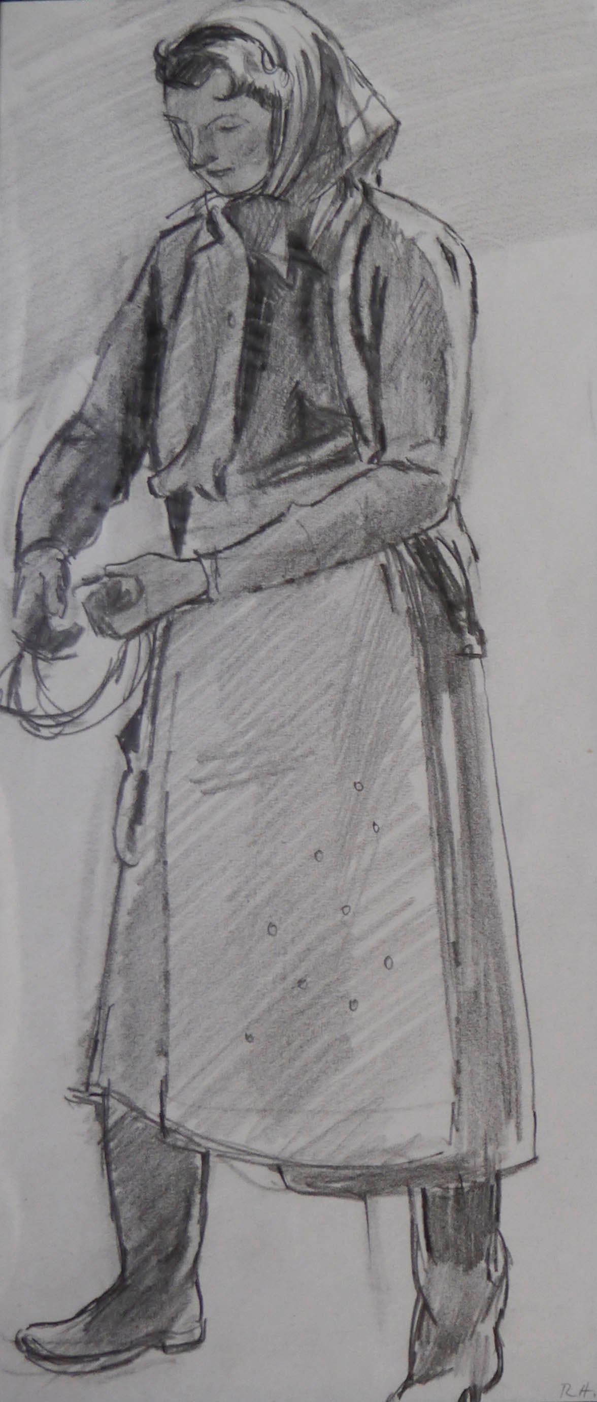 Edith in wellies (Unframed)