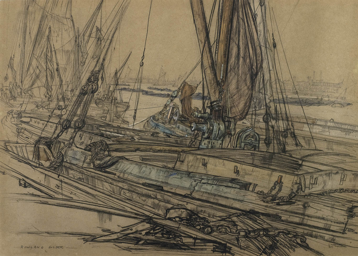 Moored near the Prospect of Whitby