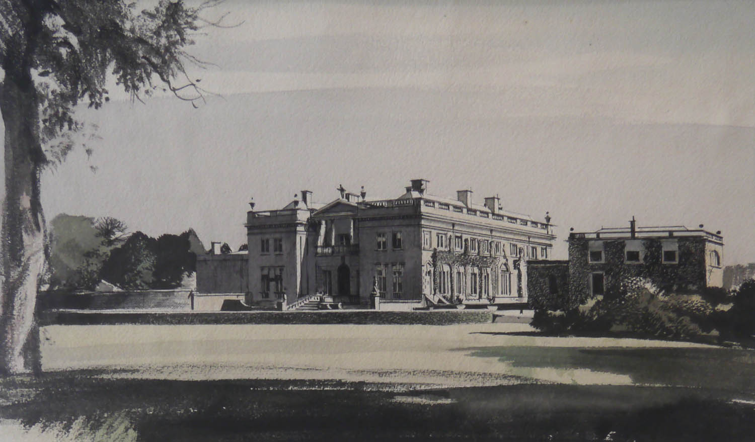 Stately home (Unframed)